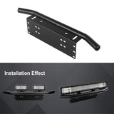 Darrahopens Auto Accessories > Auto Accessories Others > Automotive Decor 24inch Bull Bar Front Bumper License Number Plate Mount Bracket Led Light Holder