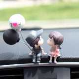 Darrahopens Auto Accessories > Auto Accessories Others > Automotive Decor 2pairs Cute Couple Car Interior Decorations Desktop Ornaments Car Accessories