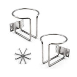 Darrahopens Auto Accessories > Auto Accessories Others > Automotive Decor 2pcs Cup Stainless Steel Boat Drink Holder Ring Holders Marine Car Truck Yacht