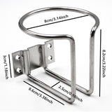Darrahopens Auto Accessories > Auto Accessories Others > Automotive Decor 2pcs Cup Stainless Steel Boat Drink Holder Ring Holders Marine Car Truck Yacht