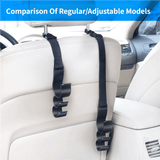 Darrahopens Auto Accessories > Auto Accessories Others > Automotive Decor 2PCS Multifunctional Car Seat Back Triple Hooks Organizer for Purses Umbrellas and Bags – Heavy Duty 15kg Easy Install Headrest Hangers for Car Interior Storage