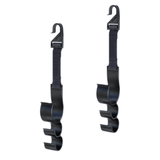 2PCS Multifunctional Car Seat Back Triple Hooks Organizer for Purses Umbrellas and Bags – Heavy Duty 15kg Easy Install Headrest Hangers for Car Interior Storage