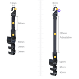 Darrahopens Auto Accessories > Auto Accessories Others > Automotive Decor 2PCS Multifunctional Car Seat Back Triple Hooks Organizer for Purses Umbrellas and Bags – Heavy Duty 15kg Easy Install Headrest Hangers for Car Interior Storage