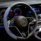 Darrahopens Auto Accessories > Auto Accessories Others > Automotive Decor 2Pcs Soft Breathable Anti-Slip Faux Leather Steering Wheel Protector Car Cover- Purple