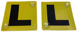 Darrahopens Auto Accessories > Auto Accessories Others > Automotive Decor 2x LEARNER L PLATES Stay-Put Suction Disks Car Window Signs VIC WA