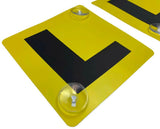 Darrahopens Auto Accessories > Auto Accessories Others > Automotive Decor 2x LEARNER L PLATES Stay-Put Suction Disks Car Window Signs VIC WA