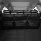 Darrahopens Auto Accessories > Auto Accessories Others > Automotive Decor 3 Pcs Black Premium Car Back Seat & Trunk Organizer - Multi-Pocket Hanging Storage Bag
