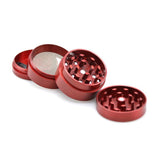 Darrahopens Auto Accessories > Auto Accessories Others > Automotive Decor 4-Layers Metal Zinc Alloy Tobacco Grinder Smoke Crusher Spice Hand Muller Au