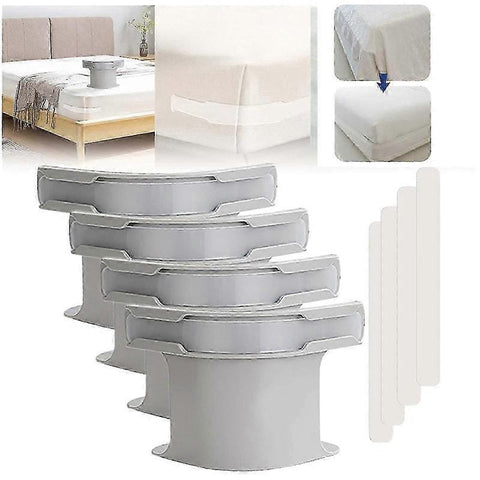 Darrahopens Auto Accessories > Auto Accessories Others > Automotive Decor 4-Pack No-Slip Bed Sheet Holders, Corner Grippers for Secure Fit