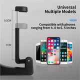 Darrahopens Auto Accessories > Auto Accessories Others > Automotive Decor 4 Pack Red Car Headrest Hook with Phone Holder for Purses Bags and 4-6.5 Inch Smartphones, Universal 360 Rotation Back Seat Storage Hook and Mobile Stand