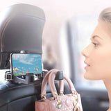 Darrahopens Auto Accessories > Auto Accessories Others > Automotive Decor 4 Pack Silver Car Headrest Hook with Phone Holder for Purses Bags and 4-6.5 Inch Smartphones, Universal 360 Rotation Back Seat Storage Hook and Mobile Stand