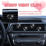 Darrahopens Auto Accessories > Auto Accessories Others > Automotive Decor 4PCS Heart-Shaped Car Vent Clips with Rhinestone,Bling Air Vent Clips Car Decorations,Premium Shiny Car Clips for Vents Accessories Interior (Black)