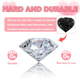 Darrahopens Auto Accessories > Auto Accessories Others > Automotive Decor 4PCS Heart-Shaped Car Vent Clips with Rhinestone,Bling Air Vent Clips Car Decorations,Premium Shiny Car Clips for Vents Accessories Interior (Black)