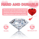 Darrahopens Auto Accessories > Auto Accessories Others > Automotive Decor 4PCS Heart-Shaped Car Vent Clips with Rhinestone,Bling Air Vent Clips Car Decorations,Premium Shiny Car Clips for Vents Accessories Interior (Red)