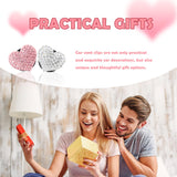 Darrahopens Auto Accessories > Auto Accessories Others > Automotive Decor 4PCS Heart-Shaped Car Vent Clips with Rhinestone,Bling Air Vent Clips Car Decorations,Premium Shiny Car Clips for Vents CCar Accessories Interior for Cars,Trucks,SUVs (Pink)