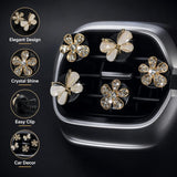 Darrahopens Auto Accessories > Auto Accessories Others > Automotive Decor 5Pcs Bling Butterfly & Flower Car Air Vent Clips, Rhinestone Car Air Freshener, Luxury Car Interior Decor Accessories for Women