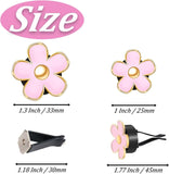 Darrahopens Auto Accessories > Auto Accessories Others > Automotive Decor 6 PCS Car Air Vent Clips White Daisy Flower Car Air Freshener Clip Air Conditioning Outlet Clip for Car Interior Decoration Accessories (2 Size)