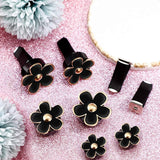 6 Pcs Daisy Flower Air Vent Clip Accessories Air Conditioning Outlet Clip Car Air Freshener Dashboard Accessories Charm Car Inter Decor(2.5 cm, 3 cm, 3.3 cm,Black)