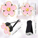 6 Pcs Daisy Flower Air Vent Clip Accessories Air Conditioning Outlet Clip Car Air Freshener Dashboard Accessories Charm Car Inter Decor(3 cm, 3.3 cm,Black, Pink, White)