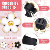 6 Pcs Daisy Flower Air Vent Clip Accessories Air Conditioning Outlet Clip Car Air Freshener Dashboard Accessories Charm Car Inter Decor(3 cm, 3.3 cm,Black, Pink, White)