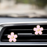 Darrahopens Auto Accessories > Auto Accessories Others > Automotive Decor 6 Pcs Daisy Flower Air Vent Clip Accessories Air Conditioning Outlet Clip Car Air Freshener Dashboard Accessories Charm Car Inter Decor(3 cm, 3.3 cm,Pink)
