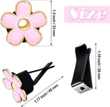 6 Pcs Daisy Flower Air Vent Clip Accessories Air Conditioning Outlet Clip Car Air Freshener Dashboard Accessories Charm Car Inter Decor(3 cm, 3.3 cm,Red, Pink, White)