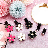 6 Pcs Daisy Flower Air Vent Clip Accessories Air Conditioning Outlet Clip Car Air Freshener Dashboard Accessories Charm Car Inter Decor(3 cm, 3.3 cm,Red, White, Black)