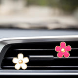Darrahopens Auto Accessories > Auto Accessories Others > Automotive Decor 6 Pcs Daisy Flower Air Vent Clip Accessories Air Conditioning Outlet Clip Car Air Freshener Dashboard Accessories Charm Car Inter Decor(3 cm, 3.3 cm,Red, White, Black)