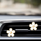 Darrahopens Auto Accessories > Auto Accessories Others > Automotive Decor 6 Pcs Daisy Flower Air Vent Clip Accessories Air Conditioning Outlet Clip Car Air Freshener Dashboard Accessories Charm Car Inter Decor(3 cm, 3.3 cm,White)