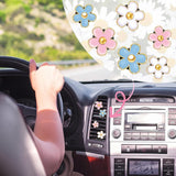 Darrahopens Auto Accessories > Auto Accessories Others > Automotive Decor 6 Pcs Daisy Flower Air Vent Clip Accessories Air Conditioning Outlet Clip Car Freshener Dashboard Accessories Charm Car Inter Decor(Blue, Pink,White,3/3.3 cm)