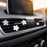 Darrahopens Auto Accessories > Auto Accessories Others > Automotive Decor 6 Pcs Daisy Flower Air Vent Clip Accessories Air Conditioning Outlet Clip Car Freshener Dashboard Accessories Charm Car Inter Decor(Blue, Pink,White,3/3.3 cm)