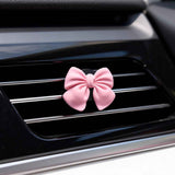 Darrahopens Auto Accessories > Auto Accessories Others > Automotive Decor 6 pcs Pink Bow Car Air Vent Clips Coquette Cute Girly Car Decor Accessories Interior Aesthetic Decorations Charm Stuff for Women Girl