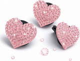 Darrahopens Auto Accessories > Auto Accessories Others > Automotive Decor 6 pcs Pink Heart Car Air Vent Clips Coquette Cute Girly Car Decor Accessories Interior Aesthetic Decorations Charm Stuff for Women Girl