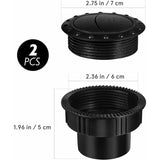 Darrahopens Auto Accessories > Auto Accessories Others > Automotive Decor 60Mm Car Interior Heater Vent Cover DAshboard Air Vent Deflector Side ROof Air Black Vent Outlet ROund Louvered DAsh