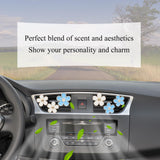 Darrahopens Auto Accessories > Auto Accessories Others > Automotive Decor 6pcs Flowers Car Air Freshener Vent Clips Blue White Daisy Flowers Air Vent Clip Car Accessories for Women 3.3cm/3cm Refillable Daisy Decor Diffuser