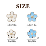 Darrahopens Auto Accessories > Auto Accessories Others > Automotive Decor 6pcs Flowers Car Air Freshener Vent Clips Blue White Daisy Flowers Air Vent Clip Car Accessories for Women 3.3cm/3cm Refillable Daisy Decor Diffuser