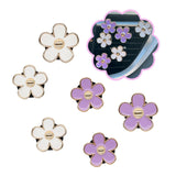 Darrahopens Auto Accessories > Auto Accessories Others > Automotive Decor 6pcs Flowers Car Air Freshener Vent Clips Purple White Daisy Air Vent Clip Car Accessories for Women 3.3cm/3cm Flower Vehicle Interior Decor Refillable Diffuser