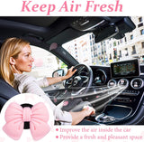Darrahopens Auto Accessories > Auto Accessories Others > Automotive Decor 6pcs Pink Bow Car Vent Clamp, Cute Air Freshener Clamp, Pink Bow Auto Accessories, Coquette Air Air Conditioning Vent Decoration, Indoor Girl Car Accessories for Women Car Truck Suv