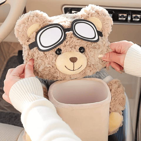 Darrahopens Auto Accessories > Auto Accessories Others > Automotive Decor A cute car tissue holder and trash can in one, a creative car storage rack, and a car handrail for storing interior accessories