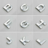 Darrahopens Auto Accessories > Auto Accessories Others > Automotive Decor A-Z Alphabet Letters Car Sticker Self Adhesive Auto Badge Emblem 3D Chrome Good - Number 1
