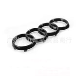 Darrahopens Auto Accessories > Auto Accessories Others > Automotive Decor Audi A1 A3 A4 A5 Front Rear Black Emblem Rings Set 273mm 192mm