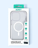 Darrahopens Auto Accessories > Auto Accessories Others > Automotive Decor Aukey Urban Guard Magnetic Hard-Shell iPhone 15 Phone case - Transparent (TM11A)