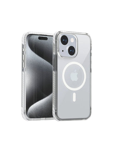 Darrahopens Auto Accessories > Auto Accessories Others > Automotive Decor Aukey Urban Guard Magnetic Hard-Shell iPhone 15 Phone case - Transparent (TM11A)