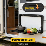 Darrahopens Auto Accessories > Auto Accessories Others > Automotive Decor Aumerage Aluminium Folding Caravan Table – Lockable, Space-Saving Portable Table with 50kg Capacity, Black In Australia - Darrahopens