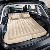 Darrahopens Auto Accessories > Auto Accessories Others > Automotive Decor Beige Multi-Chamber Car Inflatable Air Mattress with Electric Pump, Storage Bag & Pillows for Universal Trunk Sleeping and Camping (174 x 126 CM)