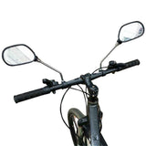Darrahopens Auto Accessories > Auto Accessories Others > Automotive Decor Bike Handlebar Rearview Mirror 2 Pack - Rotatable and Adjustable Wide Angle HD Safe Glass Rear View Shockproof Side Flat Mirror Universal For Bike Bicycle E-bike