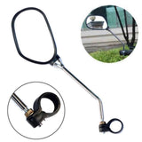 Darrahopens Auto Accessories > Auto Accessories Others > Automotive Decor Bike Handlebar Rearview Mirror 2 Pack - Rotatable and Adjustable Wide Angle HD Safe Glass Rear View Shockproof Side Flat Mirror Universal For Bike Bicycle E-bike