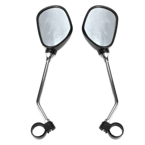 Darrahopens Auto Accessories > Auto Accessories Others > Automotive Decor Bike Handlebar Rearview Mirror 2 Pack - Rotatable and Adjustable Wide Angle HD Safe Glass Rear View Shockproof Side Flat Mirror Universal For Bike Bicycle E-bike