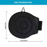 Darrahopens Auto Accessories > Auto Accessories Others > Automotive Decor Black 360° Swivel Car Seat Cushion – Portable Rotating Transfer Aid for Elderly, Pregnant Women & Mobility Support