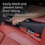 Darrahopens Auto Accessories > Auto Accessories Others > Automotive Decor Black Car Seat Gap Filler Strip with Integrated Storage Slot Universal Interior Organizer for Mobile Phones and Keys Safety Solution for Local Drivers